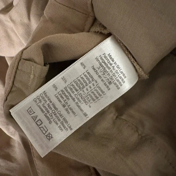 Madewell The Harlow Wide-Leg Pant | Size 8P | Khaki - Picture 5 of 12